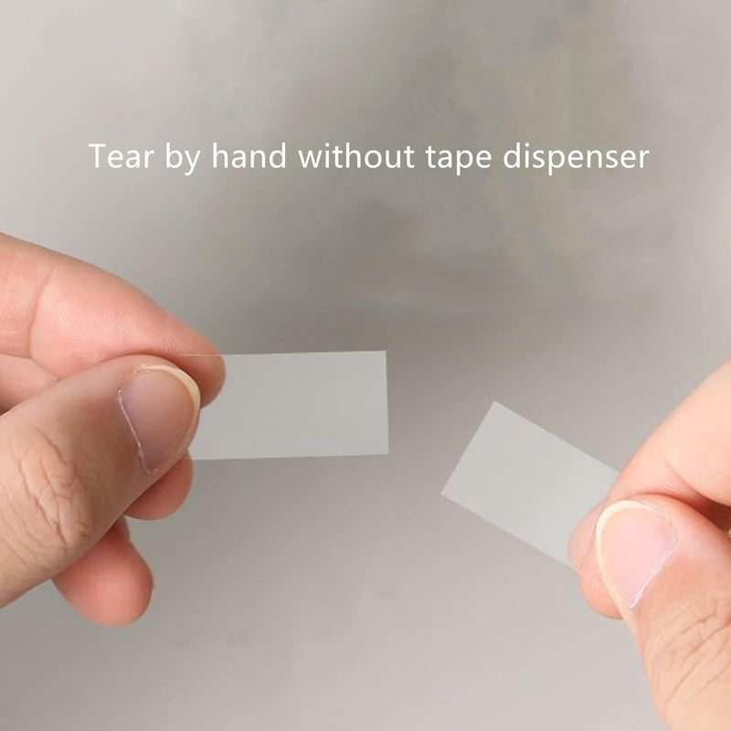 MJUNM Clear Tape Refill 12 Rolls, Hand Tearable Transparent Tape for Dispenser, 3/4" x 1000inch Adhesive Tape for Office Home Craft Gift Wrapping (Not for Plastic Serrated Cutters) - Image 2